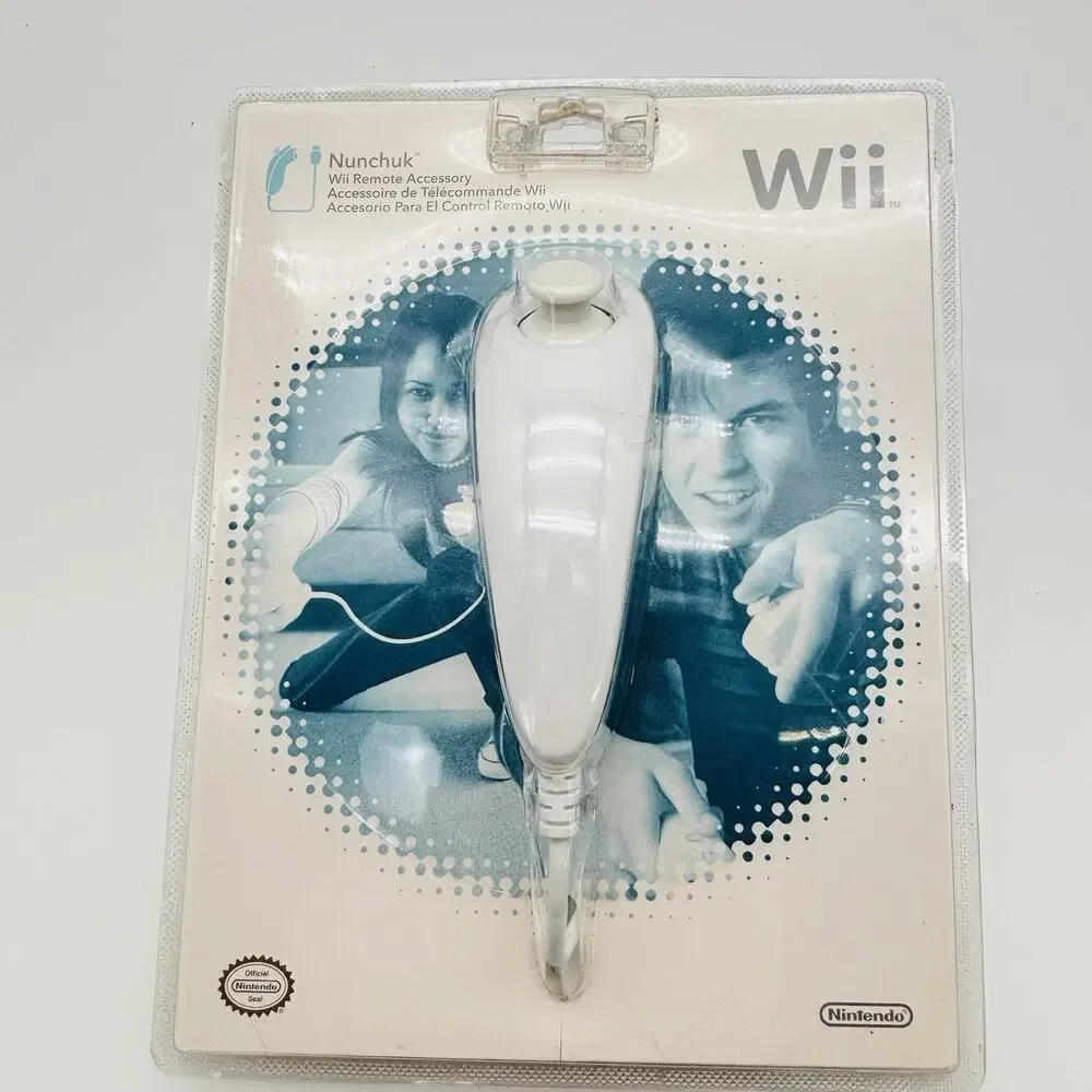 Official Nintendo Wii OEM Nunchuck Controller, NEW Factory Sealed